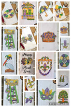 Load image into Gallery viewer, Pop Up Drez Mardi Gras Towels