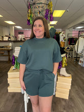 Load image into Gallery viewer, Scuba Short Sleeve Top and Shorts Set