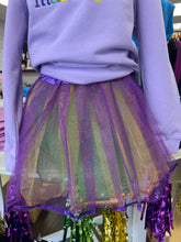 Load image into Gallery viewer, Youth Reversible Mardi Gras Tutu with Sequin Detail