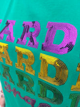 Load image into Gallery viewer, Sequin Mardi Gras Graphic T