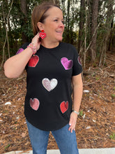 Load image into Gallery viewer, Sequin Heart Tee