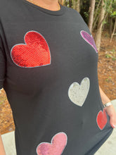 Load image into Gallery viewer, Sequin Heart Tee