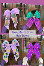 Load image into Gallery viewer, Mardi Gras Hair Bows