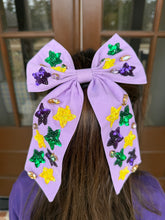 Load image into Gallery viewer, Mardi Gras Hair Bows