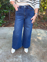 Load image into Gallery viewer, Judy Blue High Waisted Rigid Magic LUX Retro Wide DK Dark Indigo