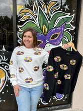 Load image into Gallery viewer, Mardi Gras Sequined King Cake Top