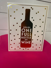 Load image into Gallery viewer, Sprinkle glass full bottle of wine