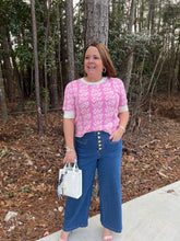 Load image into Gallery viewer, Denim mid rise culotte pants