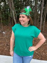 Load image into Gallery viewer, Doorbuster Cotton Modal rolled sleeve tee