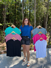 Load image into Gallery viewer, Doorbuster- Cotton Round Neck Short Sleeve Tee
