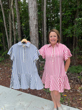 Load image into Gallery viewer, K0157 Striped Flirty Dress