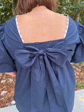 Load image into Gallery viewer, Puff Sleeve Square Neck with Trim Detail
