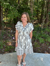 Load image into Gallery viewer, Boho Chic Off-Shoulder Ruffle Dress