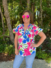 Load image into Gallery viewer, Liran Floral Ruffle top