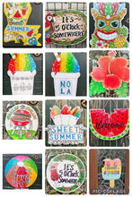 Load image into Gallery viewer, Pop Up Drez Summertime Door Hangs-Pickup Only