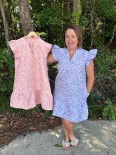 Load image into Gallery viewer, Ruffled cap sleeves floral dress