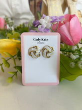 Load image into Gallery viewer, CK Designs Enamel Knot Earrings