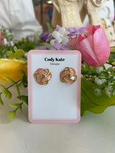 Load image into Gallery viewer, CK Designs Enamel Knot Earrings