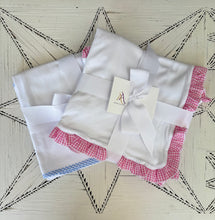 Load image into Gallery viewer, Avery's Accents Gingham Trim Blanket