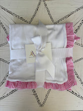 Load image into Gallery viewer, Avery's Accents Gingham Trim Blanket