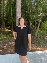 Load image into Gallery viewer, Short Sleeve Collared Mini Dress