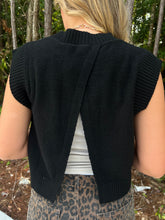 Load image into Gallery viewer, Soft Knit Ribbed Edges Detail Open Back Vest