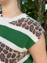 Load image into Gallery viewer, Multipattern sweater knit muscle knit pullover top
