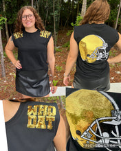 Load image into Gallery viewer, Sequined Who Dat Party Shoulders Tank