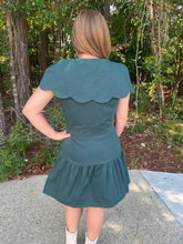 Load image into Gallery viewer, Fit And Flare Scalloped Collar Dress