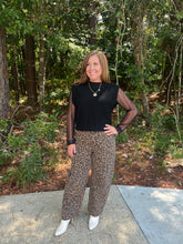 Load image into Gallery viewer, Leopard pattern ankle-length pants