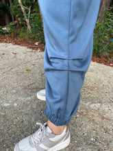 Load image into Gallery viewer, Solid Flowy Top With Elastic Waist Band Pants Set
