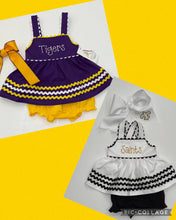 Load image into Gallery viewer, Avery's Accents Embroidered Youth Game Day Dress