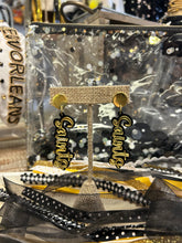 Load image into Gallery viewer, Sparkle/Gold Game Day Earrings