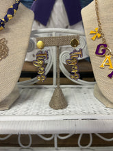 Load image into Gallery viewer, Sparkle/Gold Game Day Earrings