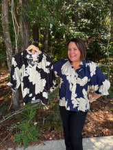 Load image into Gallery viewer, Peony Print High Neck Top