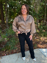 Load image into Gallery viewer, Tie Front Collared Shirt