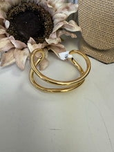 Load image into Gallery viewer, Open Gold Cuff Bracelet