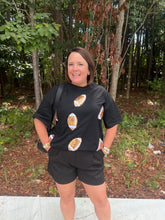Load image into Gallery viewer, Sequin Football oversized top