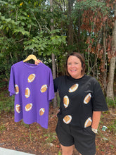 Load image into Gallery viewer, Sequin Football oversized top