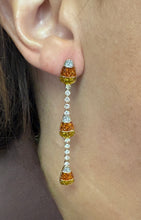Load image into Gallery viewer, Halloween Rhinestone Drop Earrings