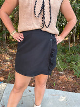 Load image into Gallery viewer, Ruffle Trim Button Down Detail Skort