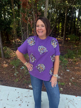 Load image into Gallery viewer, Game Day Tigers Sequin Top