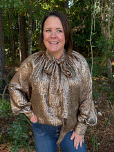 Load image into Gallery viewer, Tie-Neck Blouse