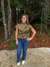Load image into Gallery viewer, Cross Mock Neck Top