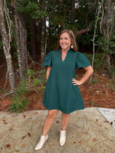 Load image into Gallery viewer, Ruffle V Neck Mini Dress