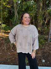 Load image into Gallery viewer, Long Sleeve Bow Detail Sweater Top