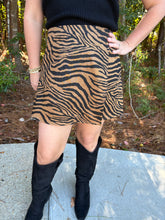 Load image into Gallery viewer, Tiger Print Mini Wrap Skort