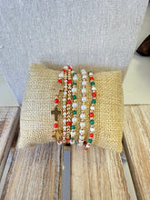 Load image into Gallery viewer, Christmas Multi Stack Stretch Bracelet