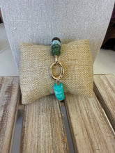 Load image into Gallery viewer, Turquoise Mix Natural Stone with Gold Clasp