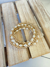 Load image into Gallery viewer, Pearl Stretch Bracelet Set